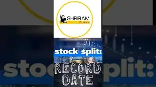 Shriram Finance Announced Stock Split Record Date | Shriram Finance share latest news #stocksplit