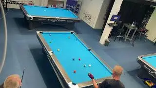 Roger Pelke vs Stephan L&ouml;venich Tisch 3 Dienstagsturnier 10-Ball BF Bremen 12-8-25