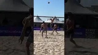 Tri Bourne Chaim Schalk Coach Travis Mewhirter v Billy Allen Paul Lotman Huntington #beachvolleyball