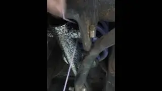 Checking axle to see if it is square to the chassis on my 85 Mustang GT FOXBODY.