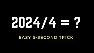 Dividing Whole Numbers - Number Sense Tricks