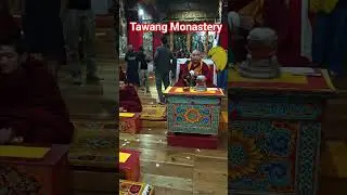 Evening Prayer at Tawang Monastery largest in India #budhism #tawang
