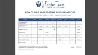 How to Build Jeunesse Part-Time