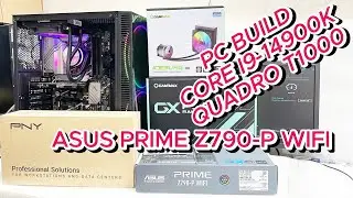 PC Build i9-14900K PNY T1000 | ASUS PRIME Z790-P WIFI | Assembly PC QUADRO T1000 i914Th Gen