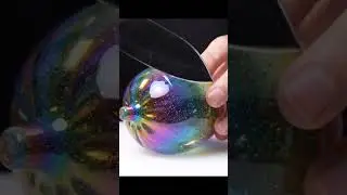 &ldquo;Cutting a Giant Rainbow Glass Fruit 🌈🍉 | Satisfying ASMR Sounds&rdquo; #asmr #mukbang  #ai #eating