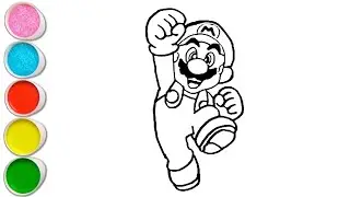 Cute Super Mario Drawing, Painting and Coloring For Kids and Toddlers_ Super Mario