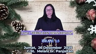 RENUNGAN MASA NATAL  2025  HKBP BANDUNG REFORMANDA  26 DESEMBER 2026