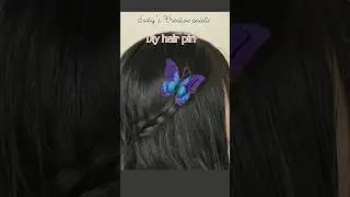Diy Butterfly Hair Pin || Beautiful Hair Accessories || #jewelry #shorts