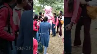 Pink Teddy Public Reaction....🙄🙄  Video #short #shorts #youtubeshorts