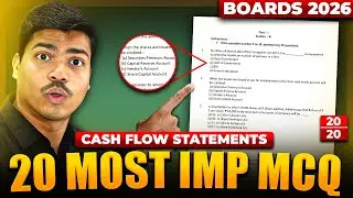 Cash Flow Statements | 20 Most Important MCQ | Class 12 Accounts Board exam 2026 #cbse