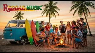 Hawaiian Reggae Sunset Dream Relaxing Tropical Vibes & Soothing Ocean Melodies for Peace #983