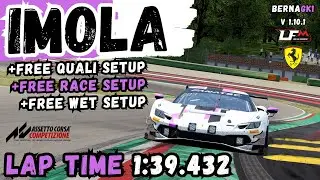 FERRARI 296 GT3 | IMOLA 1:39.432 | HOTLAP + FREE SETUP | ACC