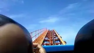 Kiki & JJ Riding Steaming Demon @ 6 Flags