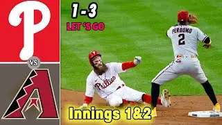 Diamondbacks vs Phillies NLCS GAME 6 (Innings 1&2) Highlights | MLB Highlights 2023