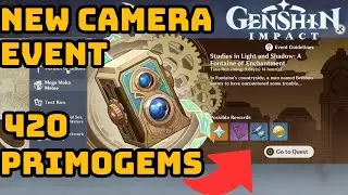 New Camera Event in Genshin Free 420 Primogems