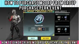 GROUP PURCHASE PERKS NEW EVENT IN PUBG MOBILE | HOW TO JOIN OR CREATE M21 GROUP PURCHASE PERK TEAM