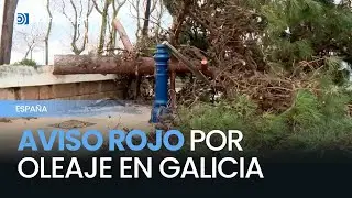 La borrasca Herminia deja a Galicia en aviso rojo