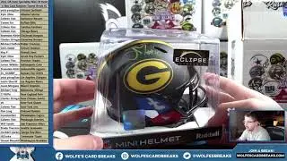 2021 Gold Rush Auto Mini Football Helmet Series 2 Specialty Ed. 6 Box Case Random Teams Break #2