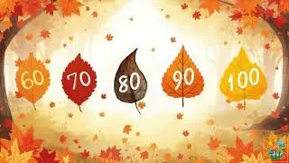 Falling Falling Little Leaves | Autumn Counting from 10 to 100