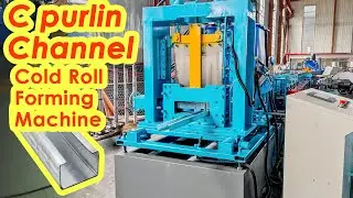 [Steelmama]Automatic Galvanized Steel frame C purlin&nbsp;Profile/Channel Cold Roll Forming Machine price