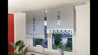 Moderne Vorh&auml;nge mit Lasercut auf Ma&szlig; geschnitten - Fl&auml;chenvorh&auml;nge mit Laser geschnitten