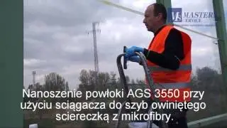 Zabezpieczanie przed graffiti   ekran akustyczny z poliwęglanu   AGS 3550