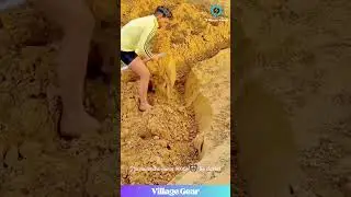 My Back Hurts Just Watching Them Dig These Ditches! 😂 That Cylinder Tool is So Smart! #ditch
