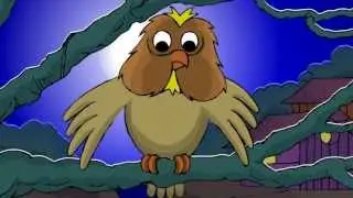 There's A Big Eyed Owl - English Nursery Rhymes - Cartoon/Animated Rhymes For Kids