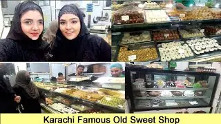 Famous Dehli Sweet Shop Shah Faisal Colony Karachi By Masara Vlog - Sweet Bakery - Street Food Ep-3