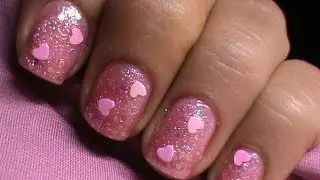 Cute Pink Glitter Nail Polish Designs!