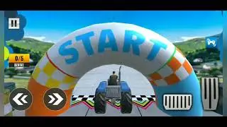 Tractor Racing Stunts 3D: Mega Ramps Tractor Stunts Driving Game - Race Stunts 3D Ramp World #03