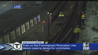 Commuter Rail Train Derails Near Lansdowne Station