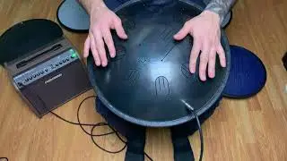 Steel tongue drum D major scale + pickup system