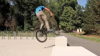 How to bunny hop to front wheel and 360 nose drop