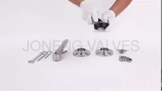 Assembly sequence of stainless steel SMS sanitary butterfly valve with gripper handle from Joneng