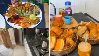 شاركت معاكم نهاري ليوم جات اختي عندي تفطر معي ودرت طاوة الحوت لكتجي رائعة  🦐🦈😋👌