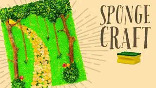 #spongecraft#sponge Easy Sponge Craft