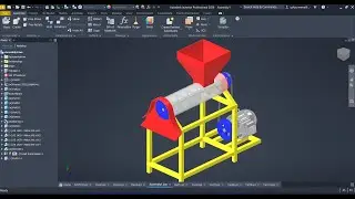 Autodesk Inventor 2026 | Cara Membuat Mesin Pembuat Pelet | 4k 60fps