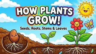 How Plants Grow for Kids | Seeds, Roots, Stems & Leaves Explained