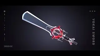 Hard surface modeling | Yokai stylized sword | Day 53 | 75 hard challenge