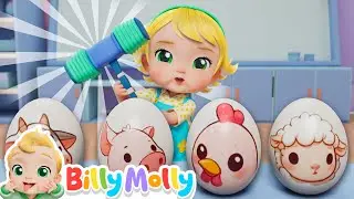 Let's Learn Farm Animals | Old MacDonald Had A Farm | Billy Molly - Learning Songs - Nursery Rhymes