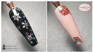 Christmas Nail Foils 🎄 The Glitter Nail Angel | Nail Foil Tutorial | Nail Art 💅🏻