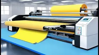 Automatic Fabric Spreading Machine  🏭💈Precision in Textile Cutting Preparation
