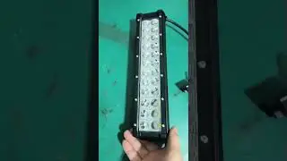 All-aluminum Hummer-style LED light bar, IP68 rated, compatible with 12V and 24V systems