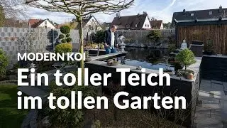 Tobias’ sensationell selbstgebauter 45.000 Liter Teich | Modern Koi Blog #6643