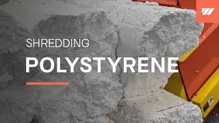Polystyrene shredding with a WEIMA WLK 15 shredder