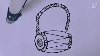 Drum drawing idea || Easy drum tutorial || Easy step by step 