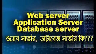 Web server vs Application Server vs Database server | ওয়েব সার্ভার, ডাটাবেজ সার্ভার কি???