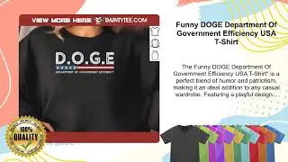 Funny DOGE Department Of Government Efficiency USA T-Shirt