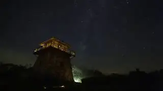 High Knob Fire Tower Overlook - Virginia / West Virginia Border - Milky Way - Time Lapse